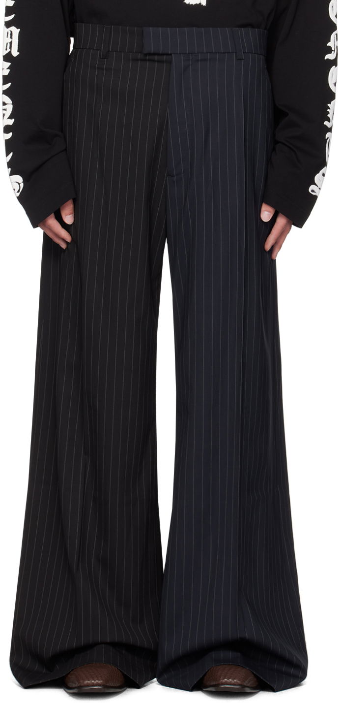 Nohavice VETEMENTS Pinstripe Trousers Čierna | UA65PA706N, 0
