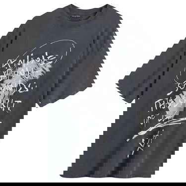 Tričko Anine Bing Kent Washed Black Graphic T-Shirt Šedá | A-08-10748-WBL1, 1