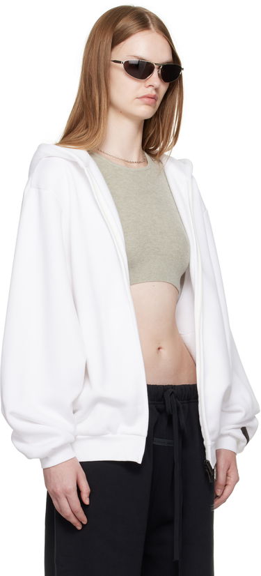 Mikina Fear of God ESSENTIALS 90s Fleece Zip-Up Hoodie Biela | 192SP257444FW, 1