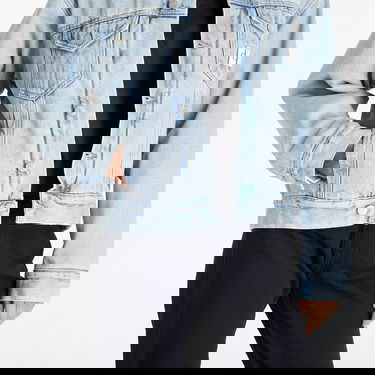 Bunda CALVIN KLEIN Sherpa Denim Jacket Modrá | J20J221847 1AA, 4