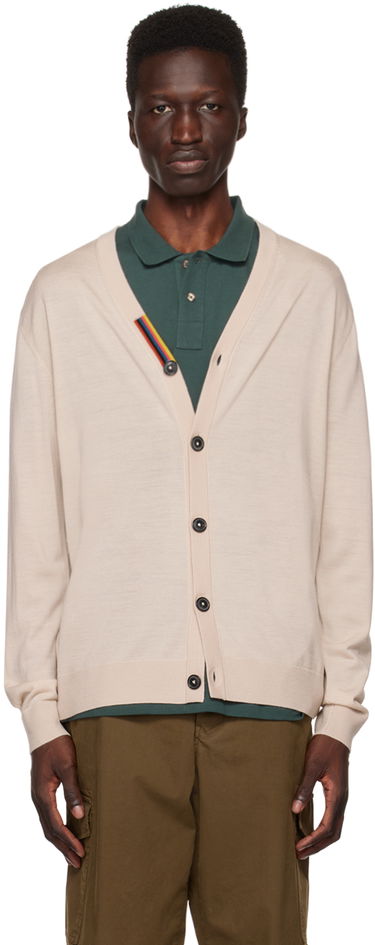 Sveter Paul Smith Paul Smith Artist Stripe Cardigan Béžová | M1R-122X-K01945-60, 0