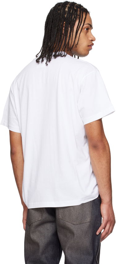 Tričko Versace Versace Jeans Couture Logo Collar Pocket T-Shirt Biela | E78GAHE03_ECJ00E, 2