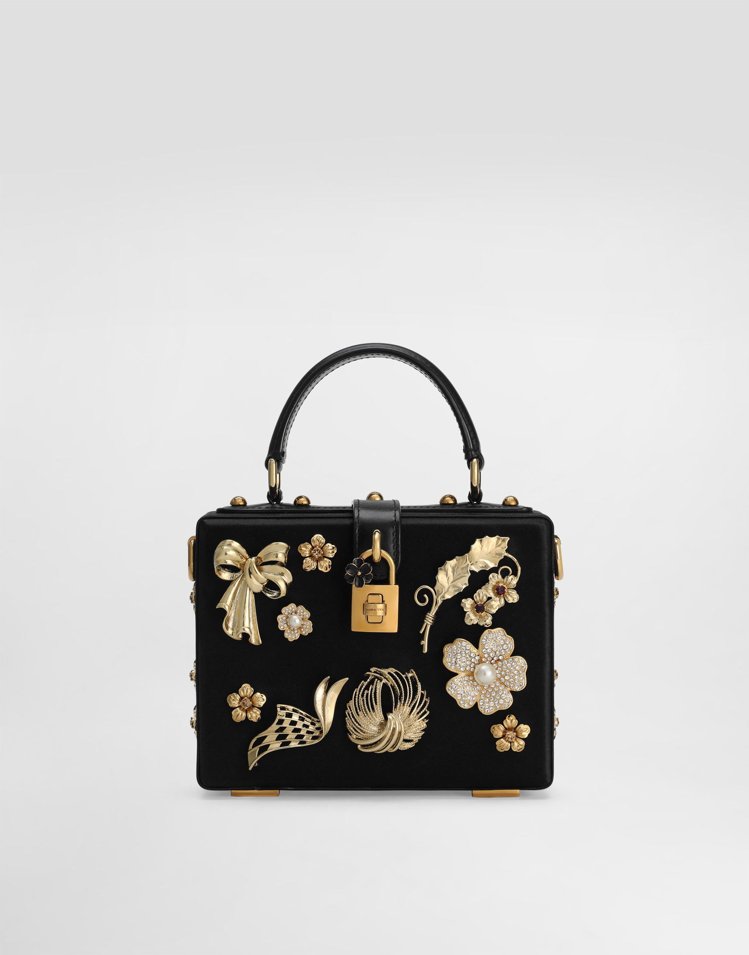 Kabelka Dolce & Gabbana Dolce & Gabbana Dolce Box Decorated Handbag Čierna | BB5970AO75380999, 0