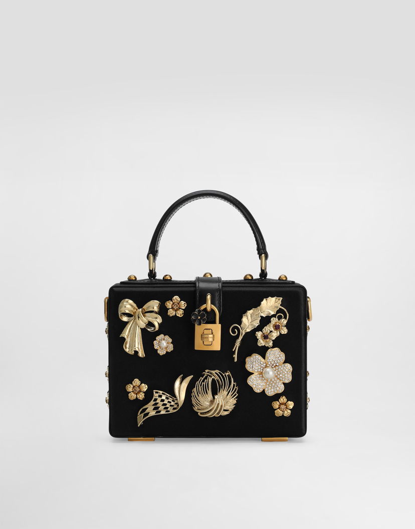 Kabelka Dolce & Gabbana Dolce & Gabbana Dolce Box Decorated Handbag Čierna | BB5970AO75380999