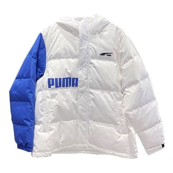 Prešívaná bunda Puma Block Pack Down Jacket Biela | 539727-02