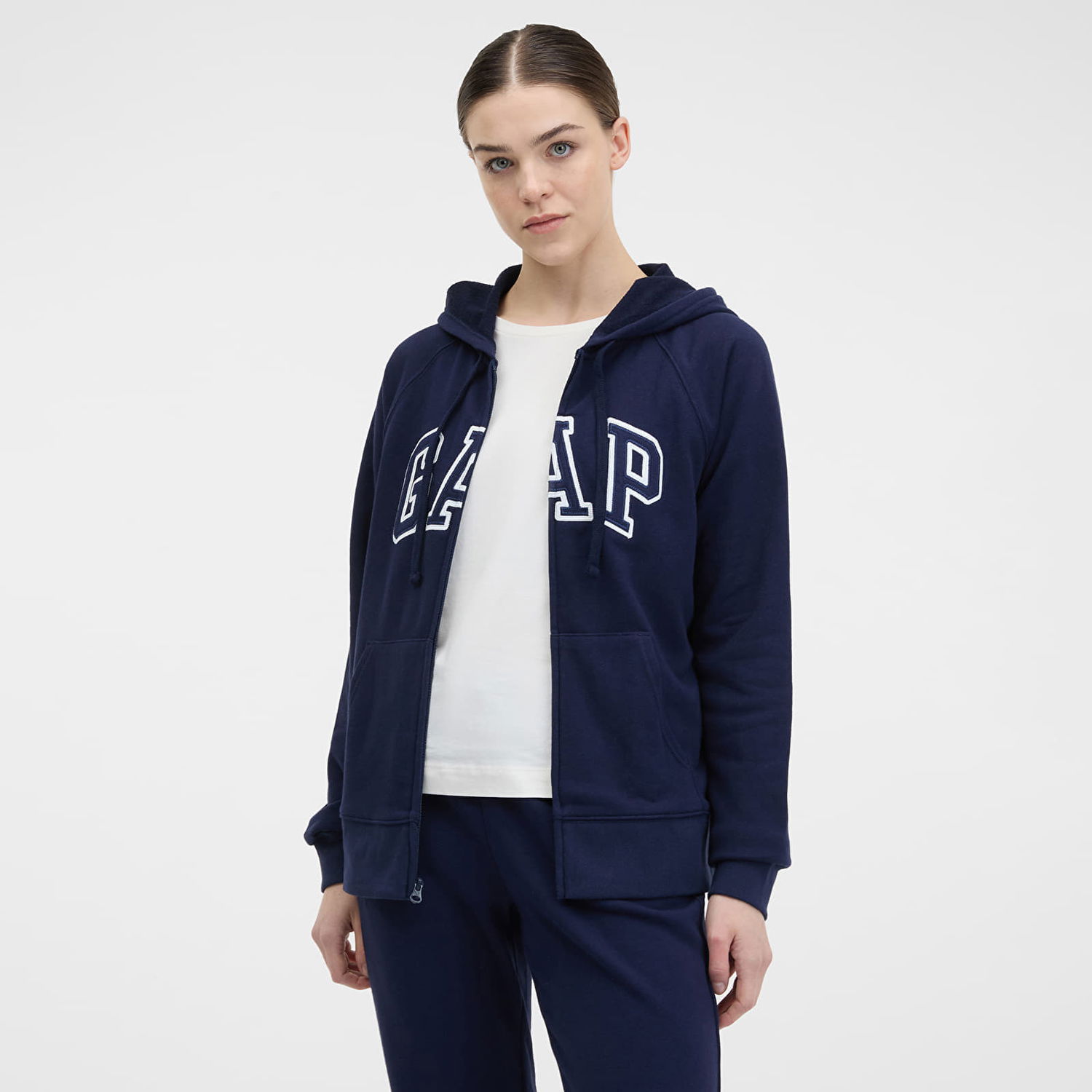 Mikina GAP Fullzip Logo Hoodie Navy Uniform Navy | 870536-02, 0