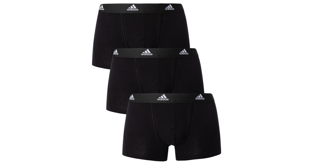 Boxerky adidas Originals Active Flex Boxers - 3 pack Čierna | 4a1m02, 1