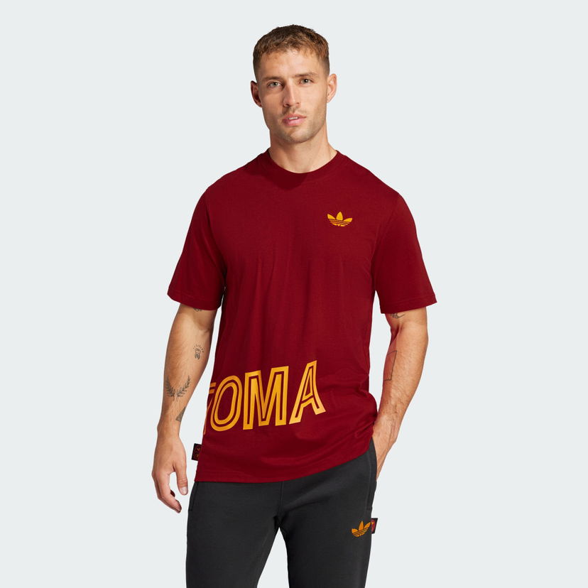 Tričko adidas Performance AS Roma Graphic T-Shirt Červená | JF0405