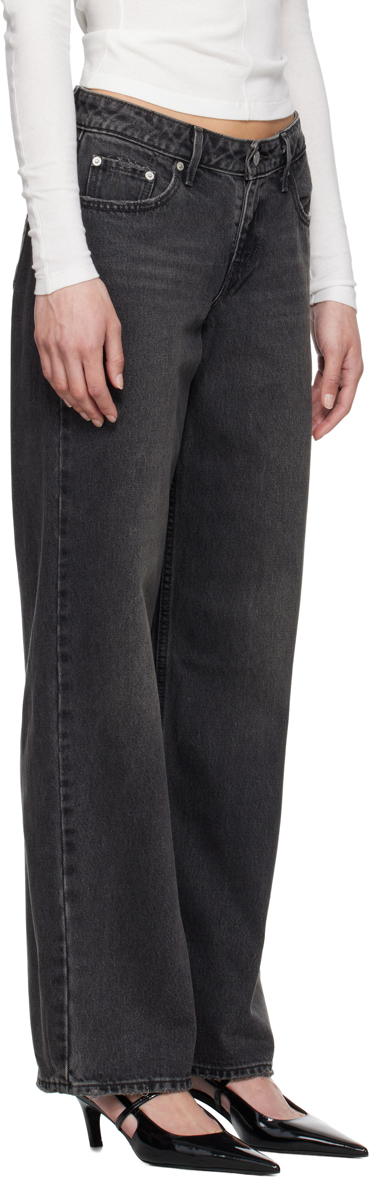 Džínsy Levi's Black Low Loose Čierna | A5566-0000, 1