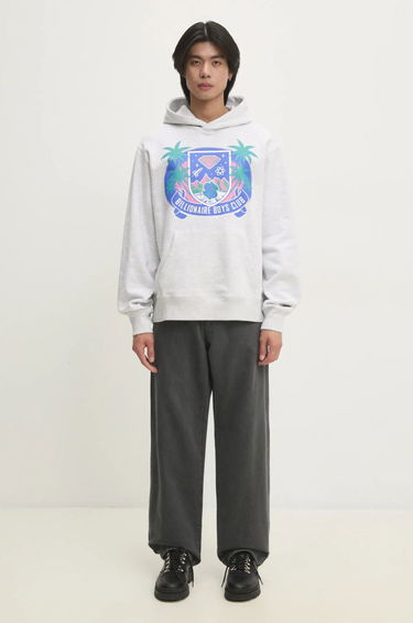 Mikina BILLIONAIRE BOYS CLUB Billionaire Boys Club Tropical Crest Popover Hoodie Šedá | B24447, 4
