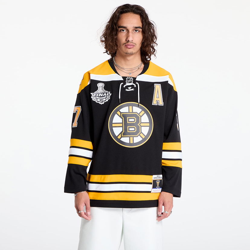 Dres Mitchell & Ness Boston Bruins 37 Patrice Bergeron NHL Stanley Cup Jersey Black/ Yellow Black/ Yellow Čierna | RJY75783 Black/ Yellow