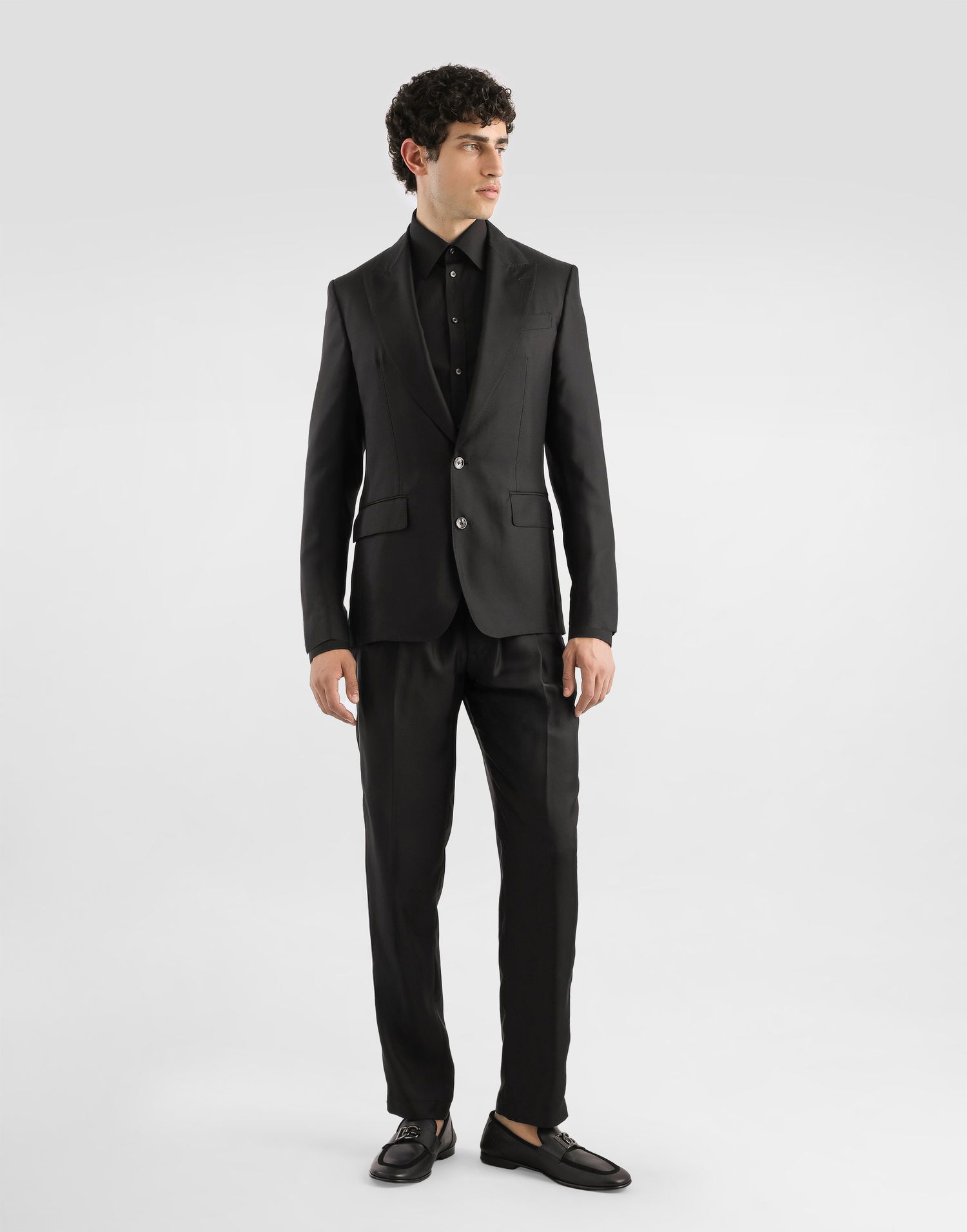 Nohavice Dolce & Gabbana Dolce & Gabbana Silk Twill Jogging Trousers Čierna | GP12QTFU10SN0000, 1