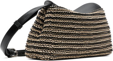 Taška cez rameno TOTEME TOTEME T-Lock Woven Leather Clutch Bag Čierna | 252-WAL950-LE0134, 4