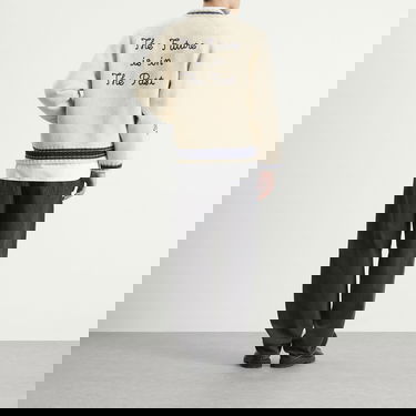 Sveter Human Made Varsity H Patch Clover Embroidered Zip-Up Knit Cardigan Large Rôznofarebný | HM30CS020-WHT, 4