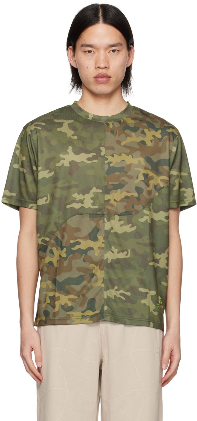 Tričko Dime Khaki Camo T-Shirt Zelené | DIMESP249GRN