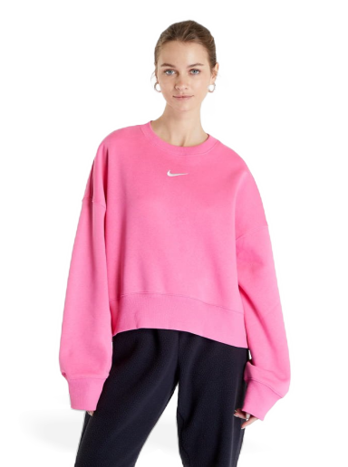 Mikina Nike Sweat Crew Phoenix Oversized Ružová | DQ5761-684