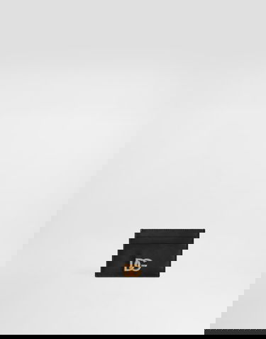 Peňaženka Dolce & Gabbana Woven Dg Logo Leather Card Holder Čierna | BI0330AK27480999, 0