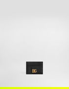 Woven Dg Logo Leather Card Holder