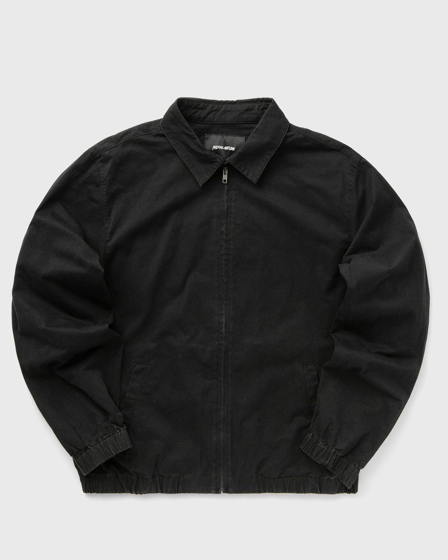 Bomber bunda Fucking Awesome Washed Harrington Jacket Čierna | PN19988-BLACK, 0