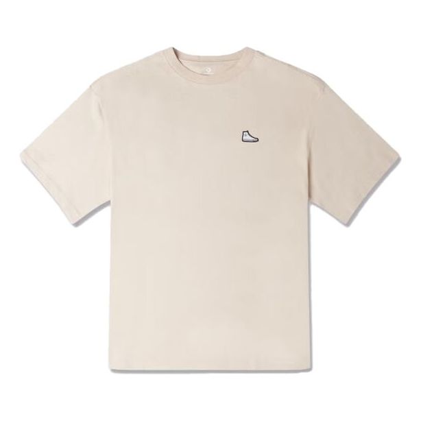 Tričko Converse Converse Patch Loose Fit T-Shirt Béžová | 10025397-A09