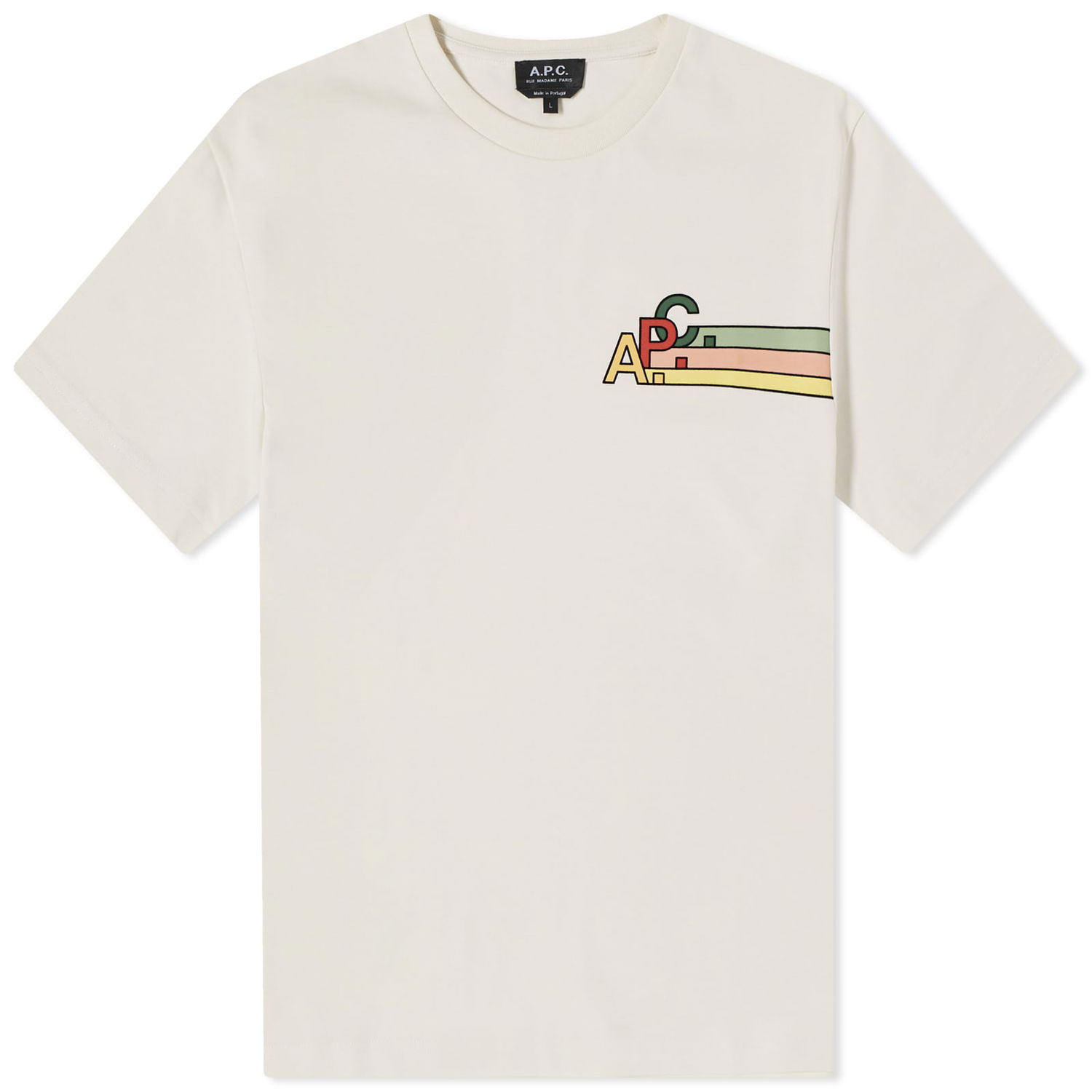 Tričko A.P.C. Isaac Logo T-Shirt Béžová | COEZC-H26327-AAG, 0