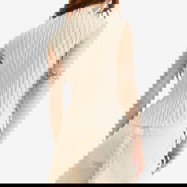 Tričká a tielka Pleats Please Issey Miyake Issey Miyake Pleats Please Rib Knit Short Sleeve Top Biela | PP56KK851-02, 3
