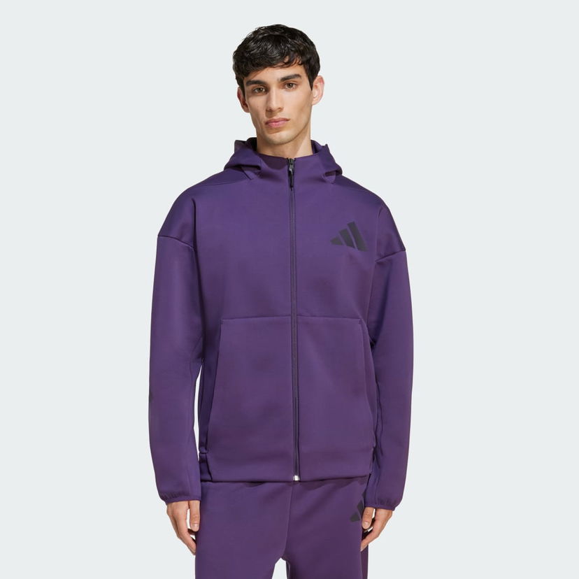 Bunda adidas Performance Z.N.E. Full-Zip Hooded Jacket Fialová | KB7124