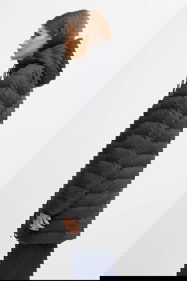 Prešívaná bunda Rains Lohja Curve Hooded Winter Puffer Jacket Čierna | 15890.01, 3