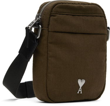 Taška cez rameno AMI AMI Small Ami de Coeur Canvas Crossbody Bag Zelené | ULL011.AW0074, 1