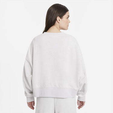 Mikina Nike Sportswear Collection Essentials Oversized Fleece Crew Biela | DJ6937-094, 2