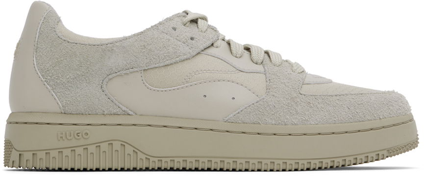 Tenisky a topánky BOSS Mixed-Material Sneakers Béžová | 50523413, 0