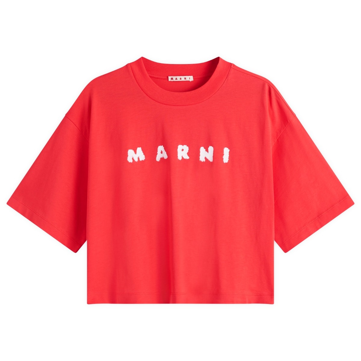 Crop Top Marni Marni Women's Cropped Logo T-Shirt Červená | THJE0333P5, 0