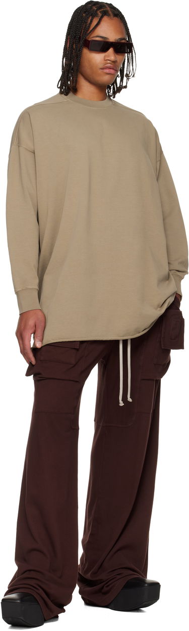 Mikina Rick Owens DRKSHDW Concordians Tommy LS Sweatshirt Béžová | DU02E7292 RIGP, 3