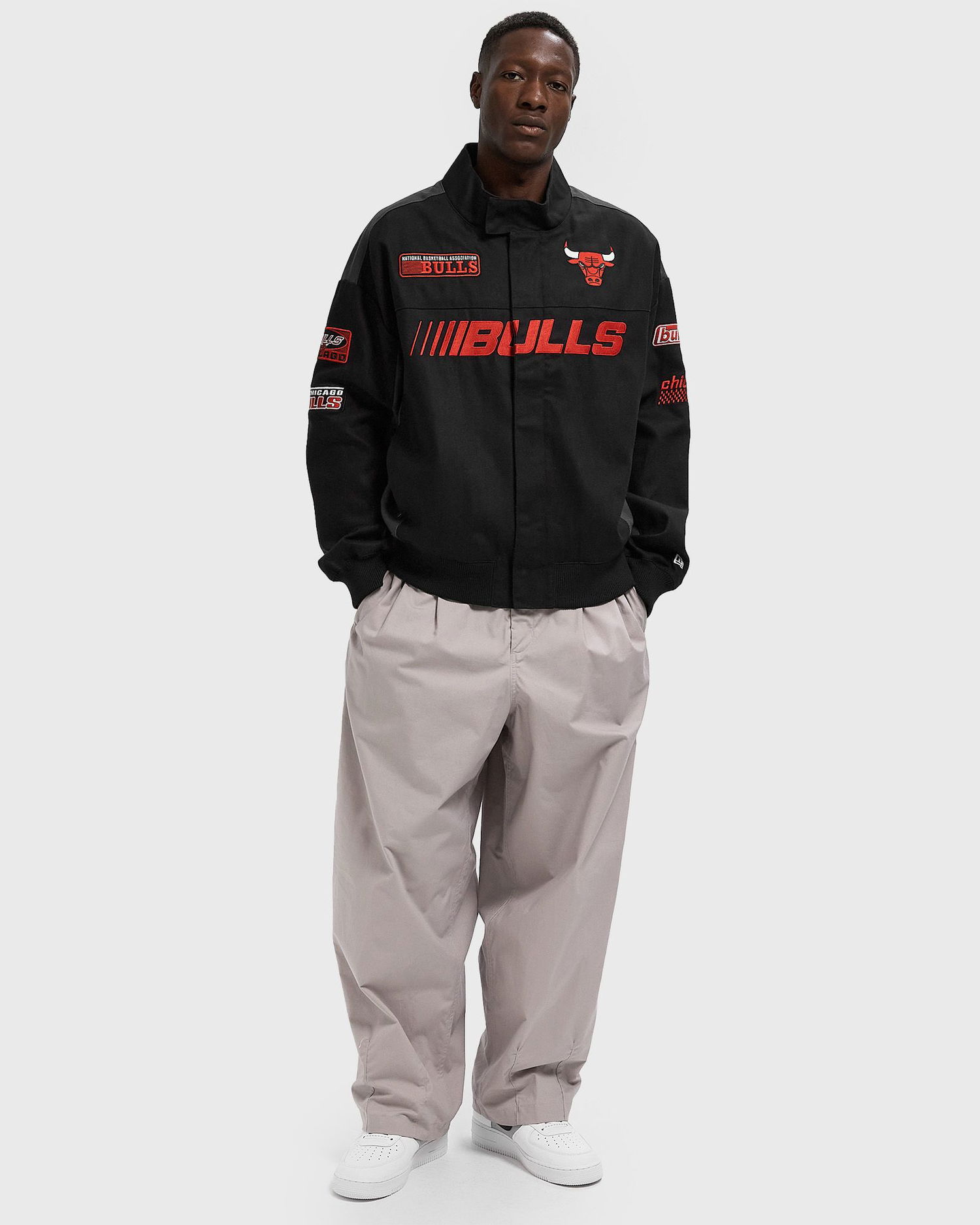 Bunda New Era Chicago Bulls Motorsport Jacket Čierna | 60684334, 1