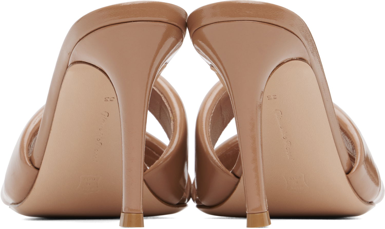 Tenisky a topánky Gianvito Rossi Amour Twisted Strap Heeled Sandals Béžová | G10012-85RIC-NUI, 1