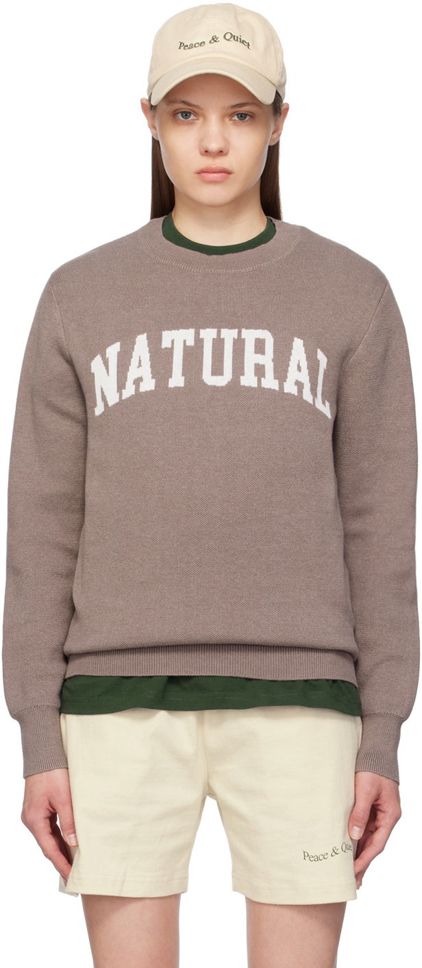 Sveter Museum of Peace & Quiet 'Natural' Brown Sweater Hnedá | MOPQ-SS24-16, 0