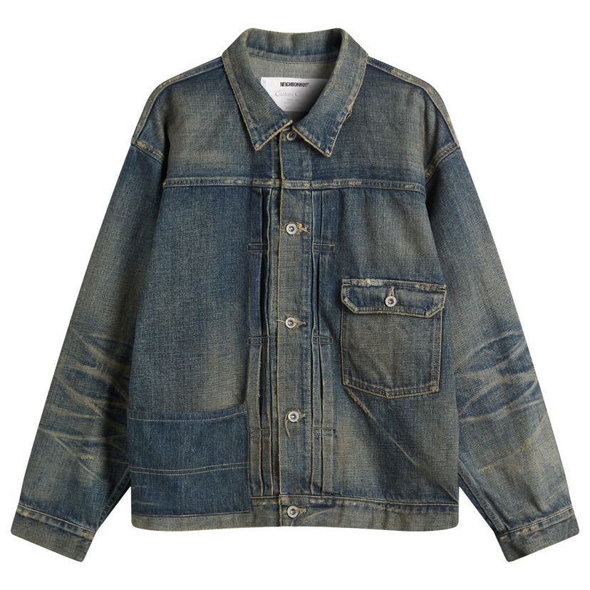 Bunda Neighborhood Savage Denim Type-1 Jacket Modrá | 252XBNH-JKM02-IND