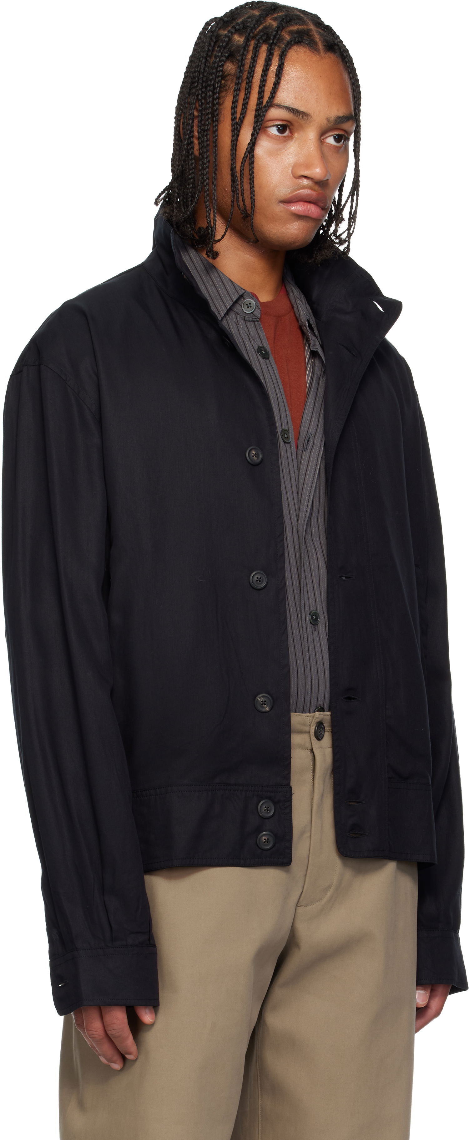 Bomber bunda OUR LEGACY Mock Bomber Jacket Čierna | M4252MDB, 1
