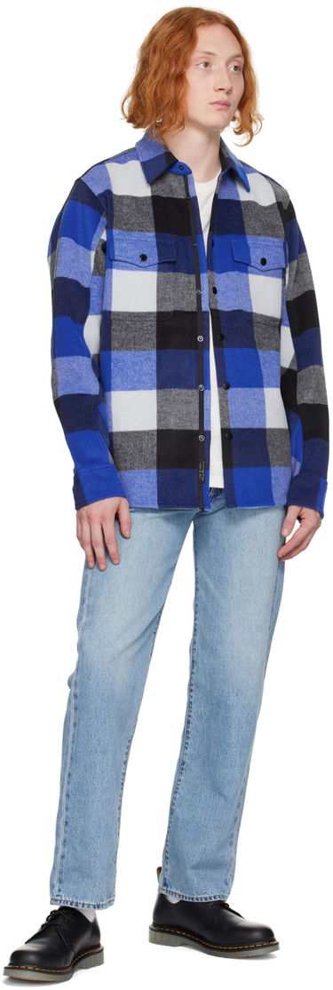 Košeľa rag & bone Rag & Bone Plaid Jack Shirt Modrá | MBW22HA389RTML, 3