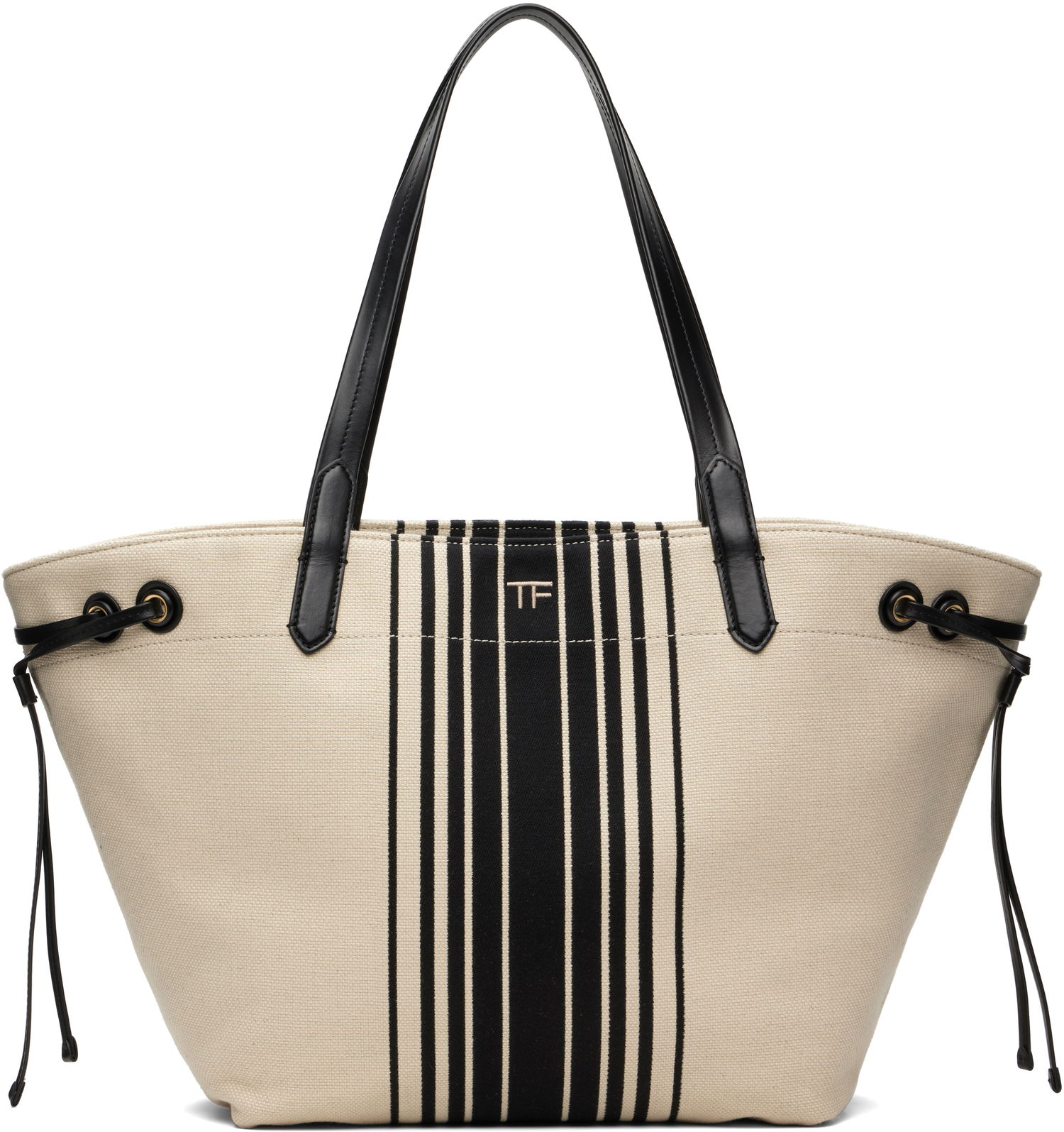 Tote bag Tom Ford TOM FORD Large Striped Tote Béžová | L1876-TCN056G, 0