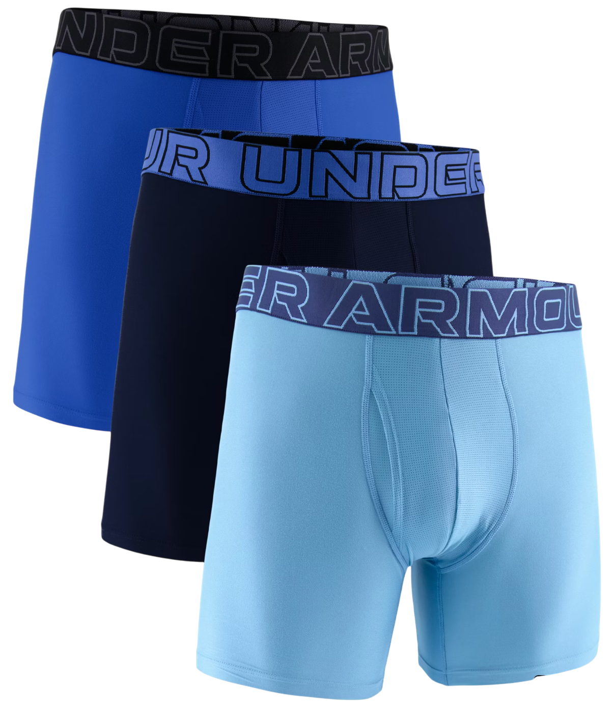 Boxerky Under Armour Under Armour SOLID 6in 3-Pack Boxer Shorts Tyrkysová | 1383878-418, 0