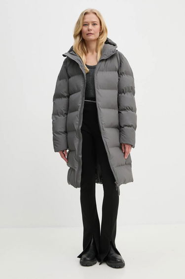 Prešívaná bunda Rains Long Puffer Down Jacket Šedá | 15130.13, 2