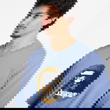 Tričko BAPE Ape Head Relaxed Fit Tee Modrá | 001TEL801307MNVY, 2