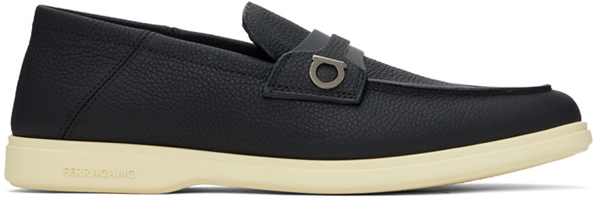 Tenisky a topánky FERRAGAMO Ferragamo Deconstructed Gancini Ornament Loafers Čierna | 768454, 0