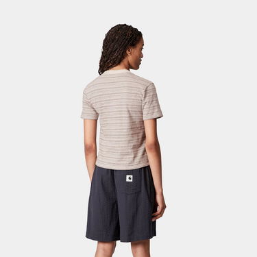 Tričko Carhartt WIP Carhartt WIP Women's S/S Gellar Stripe T-Shirt Béžová | I035143_5, 1