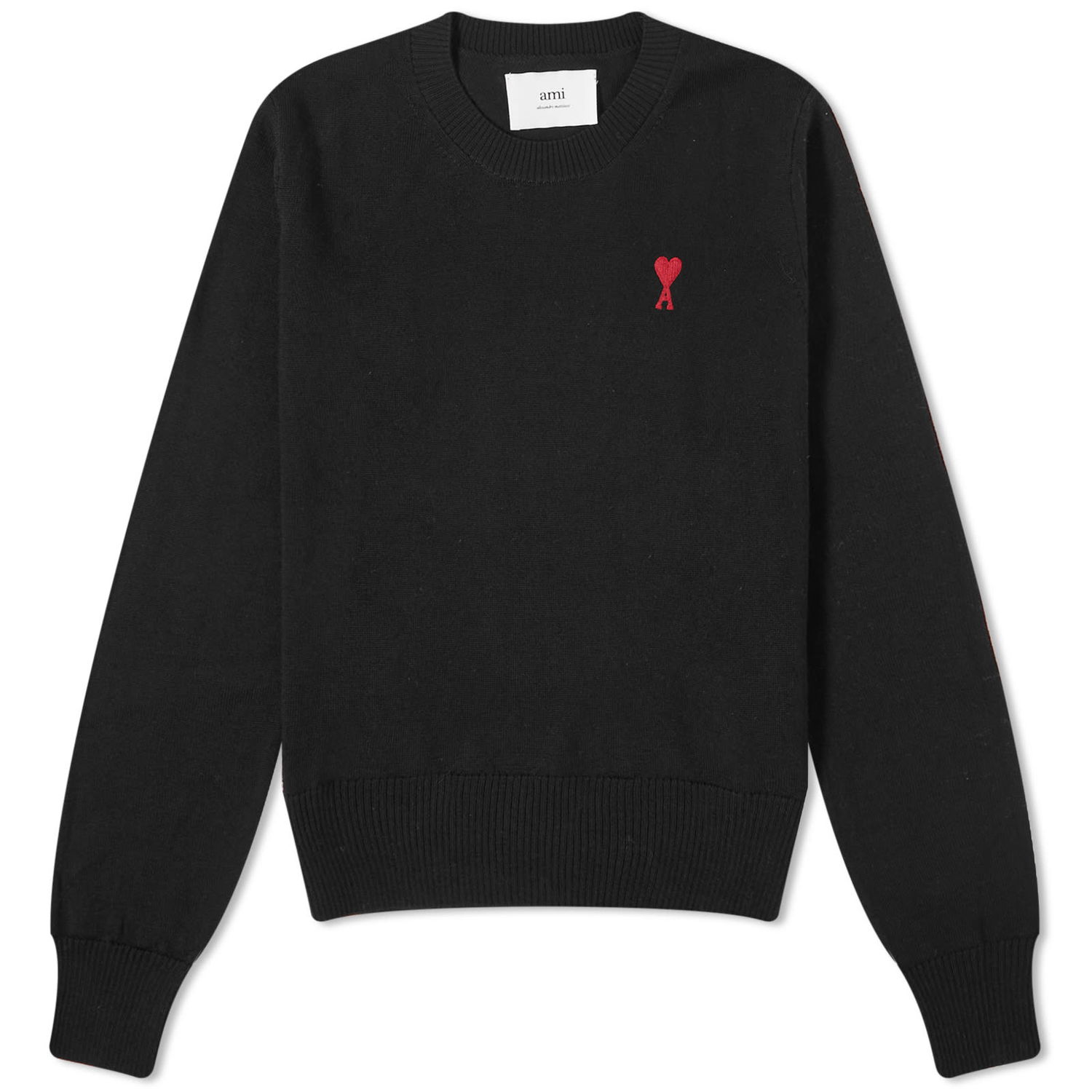Sveter AMI Small ACD Knit Sweater Čierna | BFFKS111-KN0025-001, 0