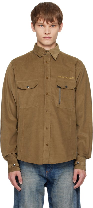 Košeľa Vivienne Westwood Vivienne Westwood Corduroy Button-Up Shirt Hnedá | 24010042-W0186-, 0