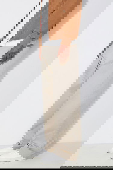 Nohavice Champion Plain Wide-Leg Relaxed Fit Trousers Béžová | 220013, 3