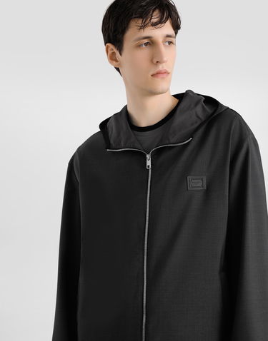 Bunda Dolce & Gabbana Dolce & Gabbana Wool Canvas Hooded Jacket Čierna | G9BSQTFURK8N0542, 3