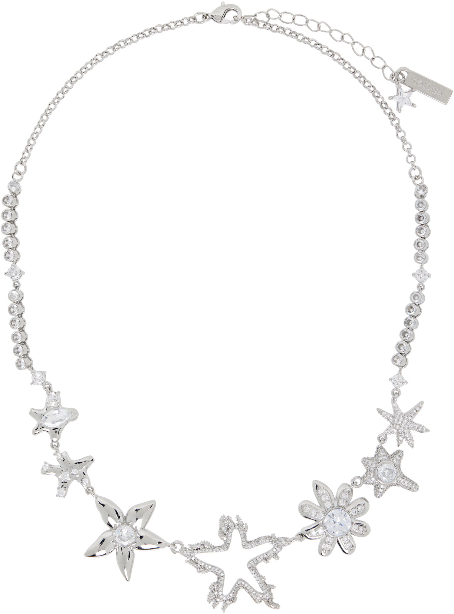 Náhrdelník Collina Strada Collina Strada Star Flame Constellation Crystal Charm Necklace Metalická | XX1306, 0